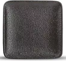 Тарелка мелкая F2D Black Dusk 604503 фарфор, L=10, B=10 см, черный