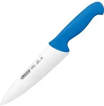 Нож поварской ARCOS 292123 сталь нерж., полипроп., L=333/200, B=50мм, синий, металлич.