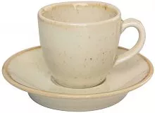 Чашка кофейная PORLAND Seasons 312109 фарфор, 80 мл, D=8,5, H=5,3 см, желтый