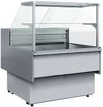 Витрина холодильная CARBOMA GC110 SV 1,25-1, 0011-9006 с боковинами