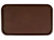 Поднос столовый из полипропилена 530x330 мм темно-коричневый 6824