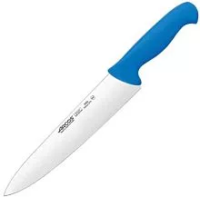 Нож поварской ARCOS 292223 сталь нерж., полипроп., L=387/250, B=51мм, синий, металлич.