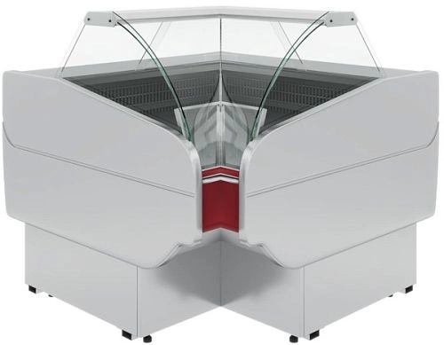 Витрина холодильная CARBOMA G120 VM-6 (внутренний угол, динамика)