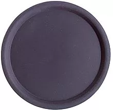 Поднос пластик APS круглый D38 см черный 00511