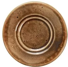 Блюдце Борисовская Керамика Маррон Реативо ФРФ88801473 фарфор, D=15,5, H=2см, коричневый