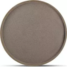 Блюдо круглое F2D Structo 604871 фарфор, D=28 см, коричневый