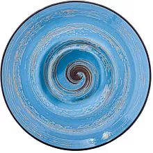 Тарелка глубокая WILMAX Spiral WL-669624/A фарфор, D=25,5 см, голубой
