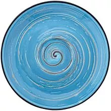 Блюдце WILMAX Spiral WL-669636/B фарфор, D=15 см, голубой