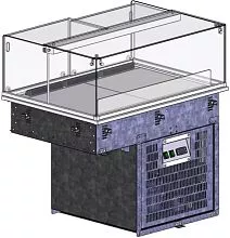 Прилавок кондитерский холодильный REFETTORIO RKC11D Drop In 980x700x1025мм