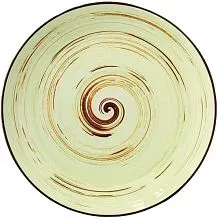 Тарелка мелкая WILMAX Spiral WL-669111/A фарфор, D=18 см, фисташковый