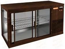 Настольная холодильная витрина HICOLD VRL 1300 R Brown