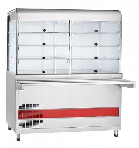 Прилавок-витрина холодильный ABAT АСТА ПВВ(Н)-70КМ-С-01-ОК