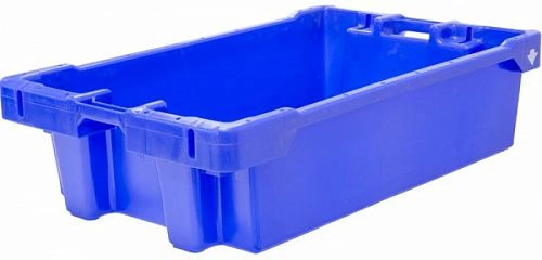 Ящик пищевой Restotara Fish box 50 blue морозостойкий