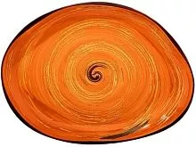 Блюдо WILMAX Spiral WL-669342/A фарфор, L=33, B=24,5 см, оранжевый