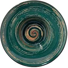 Тарелка глубокая WILMAX Spiral WL-669524/A фарфор, D=25,5 см, зеленый