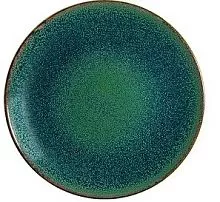 Тарелка мелкая BONNA Оремар OMRGRM17DZ фарфор, D=17 см, зеленый