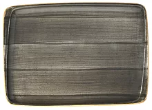 Блюдо прямоугольное BONNA Аура Спейс ASCMOV41DT фарфор, L=36, B=25 см, темно-серый