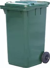 Мусорный контейнер RESTOTARA МКТ 240 серый / зеленый