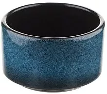 Сахарница Борисовская Керамика ФРФ88802664 фарфор, 350мл, D=100, H=65мм, голуб., черный