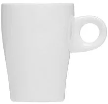 Чашка кофейная KUNSTWERK A7207 фарфор, 90мл, D=56, H=70, L=78мм, белый