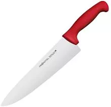 Нож поварской PROHOTEL AS00301-05Red сталь нерж., пластик, L=380/240, B=55мм, красный, металлич.
