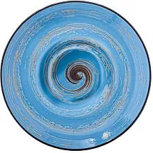 Тарелка глубокая WILMAX Spiral WL-669623/A фарфор, D=22,5 см , голубой
