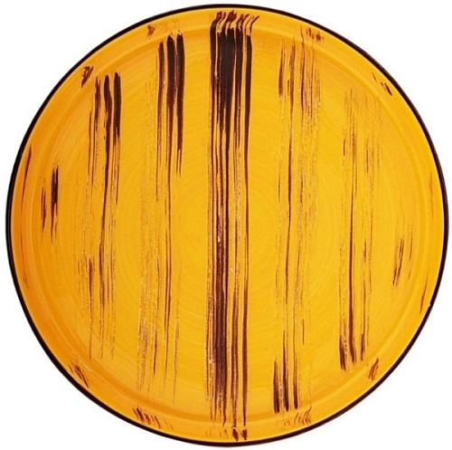 Тарелка мелкая WILMAX Scratch WL-668419/A фарфор, D=23 см, желтый