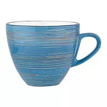 Чашка WILMAX Spiral WL-669634/A фарфор, 110 мл, голубой