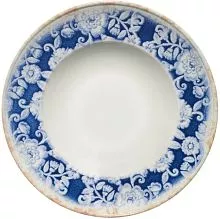 Тарелка для пасты KUTAHYA Blue Blanc BNRS27SPT891310 фарфор, 450 мл, D=27, H=5,7 см, синий