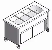 Прилавок для 1 и 2 блюд EMAINOX EAB 12