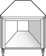 Прилавок угловой EMAINOX EAI 45