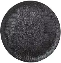 Тарелка мелкая WILMAX Croco WL-662103/A фарфор, D=18 см, черный