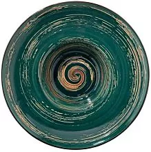 Тарелка глубокая WILMAX Spiral WL-669526/A фарфор, D=27 см, зеленый