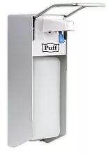 Дозатор для антисептика PUFF-8191 локтевой, 1 л, пластик, белый