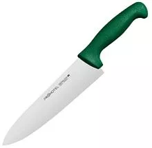 Нож поварской PROHOTEL AS00301-04Gr сталь нерж., пластик, L=340/200, B=45мм, зелен., металлич.