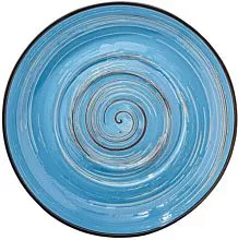 Блюдце WILMAX Spiral WL-669639/A фарфор, D=16 см, голубой