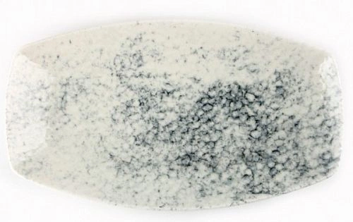 Тарелка прямоугольная PORLAND Smoky 04ALM004677 фарфор 19 см, белый