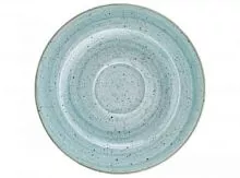 Блюдце BONNA Аура Аква AAQRIT04CT фарфор, D=16 см, голубой