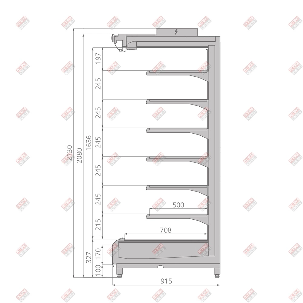 Горка холодильная BRANDFORD TESEY Compact 375