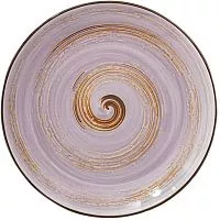 Тарелка мелкая WILMAX Spiral WL-669713/A фарфор, D=23 см, лавандовый