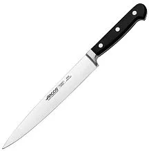 Нож поварской ARCOS 256000 сталь нерж., полиоксиметилен, L=33/21, B=3см, черный, металлич.