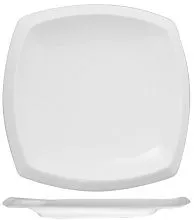 Тарелка квадратная KUNSTWERK A5801 фарфор, H=35, L=280, B=280мм, белый