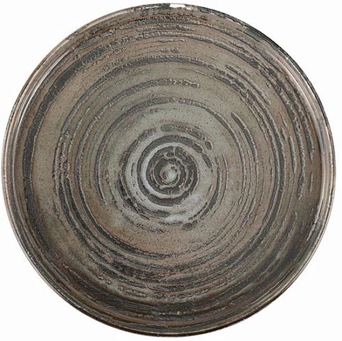 Тарелка мелкая PORLAND Stoneware Vintage 18KP22 фарфор, D=21,5, H=2,2 см, темно-серый