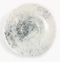 Блюдце PORLAND Smoky 135716 фарфор, D=16 см, белый