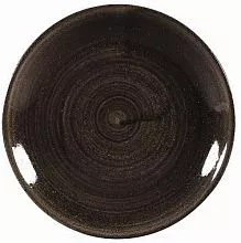 Тарелка мелкая CHURCHILL Stonecast Patina PAIBEVP61 фарфор, D=16,5см, коричневый