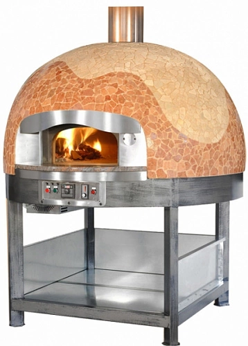 Печь для пиццы MORELLO FORNI газ PG75 сUPOLA MOSAIC