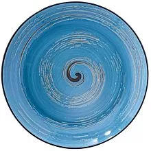 Тарелка глубокая WILMAX Spiral WL-669628/A фарфор, D=28,5 см, голубой