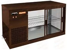 Настольная холодильная витрина HICOLD VRL 1300 L Brown