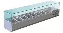 Витрина настольная холодильная KORECO 8*GN1/4 -150 мм VRX1600330(335I)