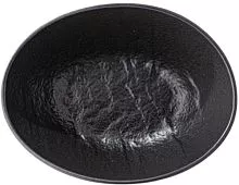 Блюдо овальное WILMAX Slatestone WL-661117/A фарфор, L=8, B=6, H=3 см, черный
